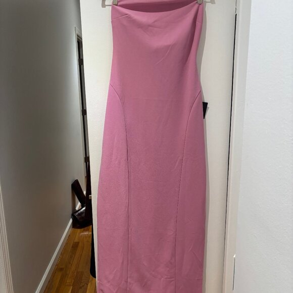 Lulus Infamous Icon Light Pink Strapless Column Maxi Dress - Size M - Picture 6 of 6